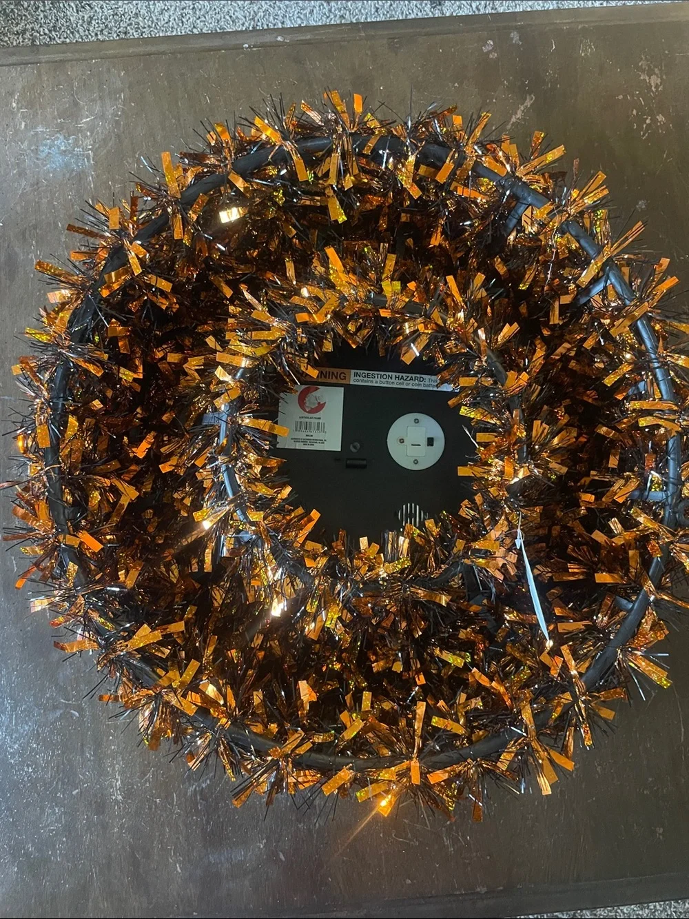 Tinsel Wreath spooky seasonal